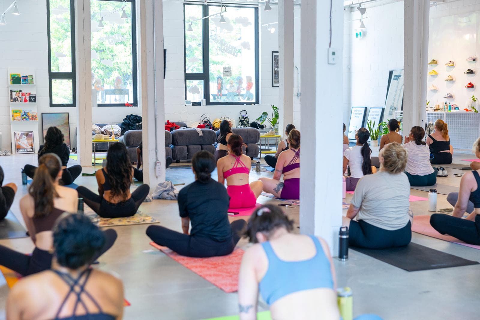 A custom wellness event in progress